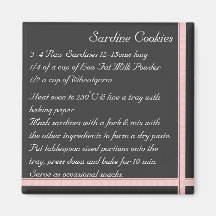 Sardine Cookies Recipe Magnet ribbon