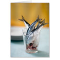Sardines in a Glass cards by tartinegourmande Sardines in a Glass cards
