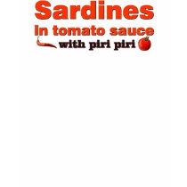 sardines in tomato sauce with piri piri spaghetti t-shirts