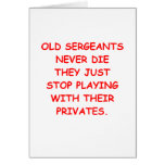 SARGE.png Greeting Card
