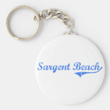 Sargent Beach Texas Classic Design Key Chains