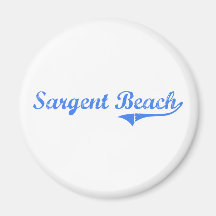 Sargent Beach Texas Classic Design Refrigerator Magnets