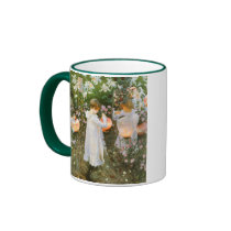 Sargent's Carnation, Lily, Lily, Rose mugs