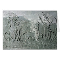 Sargon II  on a Battle Chariot Greeting Card