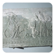 Sargon II  on a Battle Chariot Square Stickers