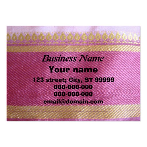 Sari Border Business Cards (front side)