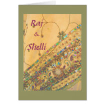 Sari Card by worldofweddingstamps Sari Card