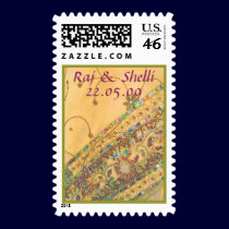 Sari Wedding Stamp stamps
