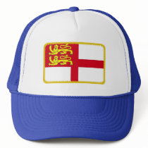 Sark embroidered effect flag hat
