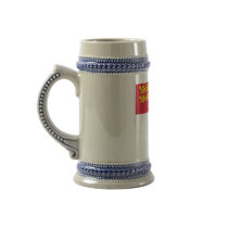 Sark Flag with Name in Sercquiais mugs