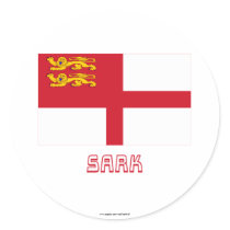 Sark Flag with Name stickers