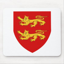 Sark Official Coat Of Arms Heraldry Symbol mousepads