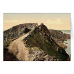 Sark, the Coupee, Channel Islands, England classic cards