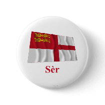 Sark Waving Flag w Name in Sercquiaise buttons