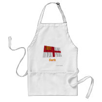 Sark Waving Flag with Name Aprons