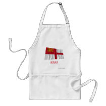 Sark Waving Flag with Name aprons