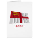 Sark Waving Flag with Name cards
