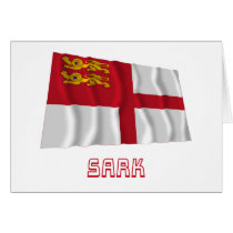 Sark Waving Flag with Name Card