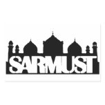 Sarmust white stickers