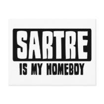 Sartre is my Homeboy Post Cards