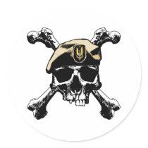 SAS Skull and Bones Sticker