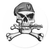 SAS Skull Sticker