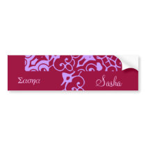 Sasha Designer Name Bumper Sticker bumper stickers