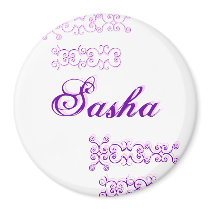 Sasha Designer Name III Magnet