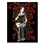 "Sasha" Gothic Couture Valentine Fairy Postcard