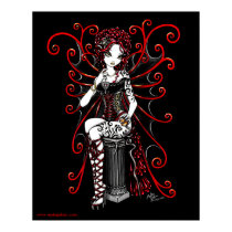 Sasha Red Couture Fairy Poster posters