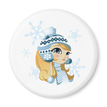 Sasha the Snow Bunny! Magnet