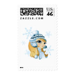 Sasha the Snow Bunny! postage