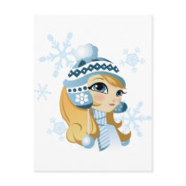 Sasha the Snow Bunny! postcards