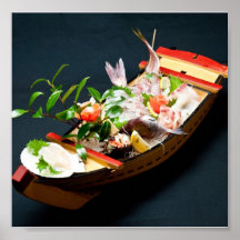 Sashimi Boat. Poster