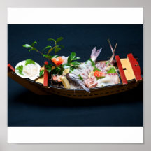 Sashimi Boat. Print
