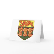 Saskatchewan Coat of Arms (alternate) Greeting Car cards by FlagTshirts Saskatchewan Coat of Arms (alternate) Greeting Car cards