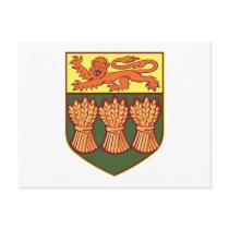 Saskatchewan Coat of Arms (alternate) Postcard by FlagTshirts Saskatchewan Coat of Arms (alternate) Postcard