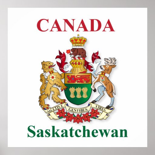 Saskatchewan coat of arms poster Zazzle