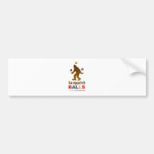 Sasquatch Balls Bumper Stickers