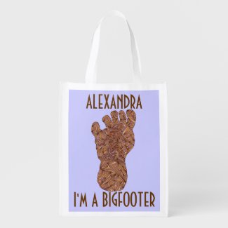 Sasquatch Cryptid I'm A Bigfooter Personalized Bag Market Tote