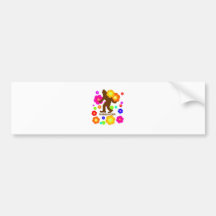 Sasquatch Flowers Bumper Sticker