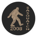 Sasquatch For President stickers