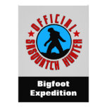 Sasquatch Hunter Funny Invitation to find Bigfoot
