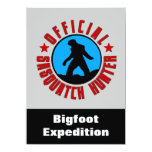 Sasquatch Hunter Funny Invitation to find Bigfoot