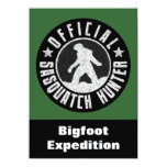 Sasquatch Hunter Funny Invitation to find Bigfoot