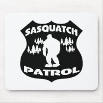 Sasquatch Patrol Forest Badge Mousepads