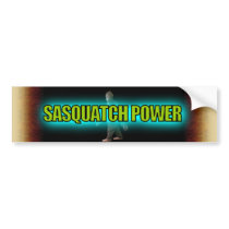 SASQUATCH POWER bumper stickers