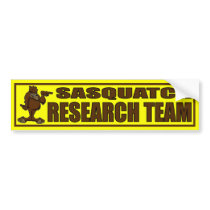 SASQUATCH RESEARCH TEAM - Finding Bigfoot Bumper Stickers
