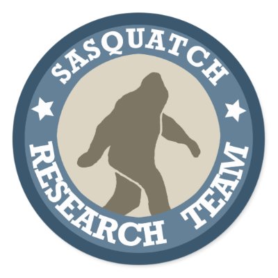 Sasquatch Research Team Round Sticker