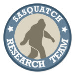 Sasquatch Research Team Round Sticker